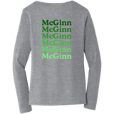 McGinn Elementary Women's Long Sleeve Fan Favorite V-Neck Tee