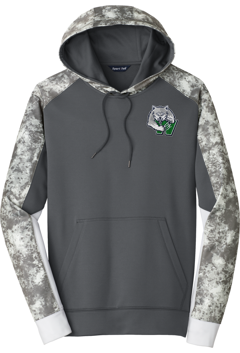Woodbridge Wolfpack Sport-Wick Mineral Freeze Fleece Colorblock Hooded Pullover